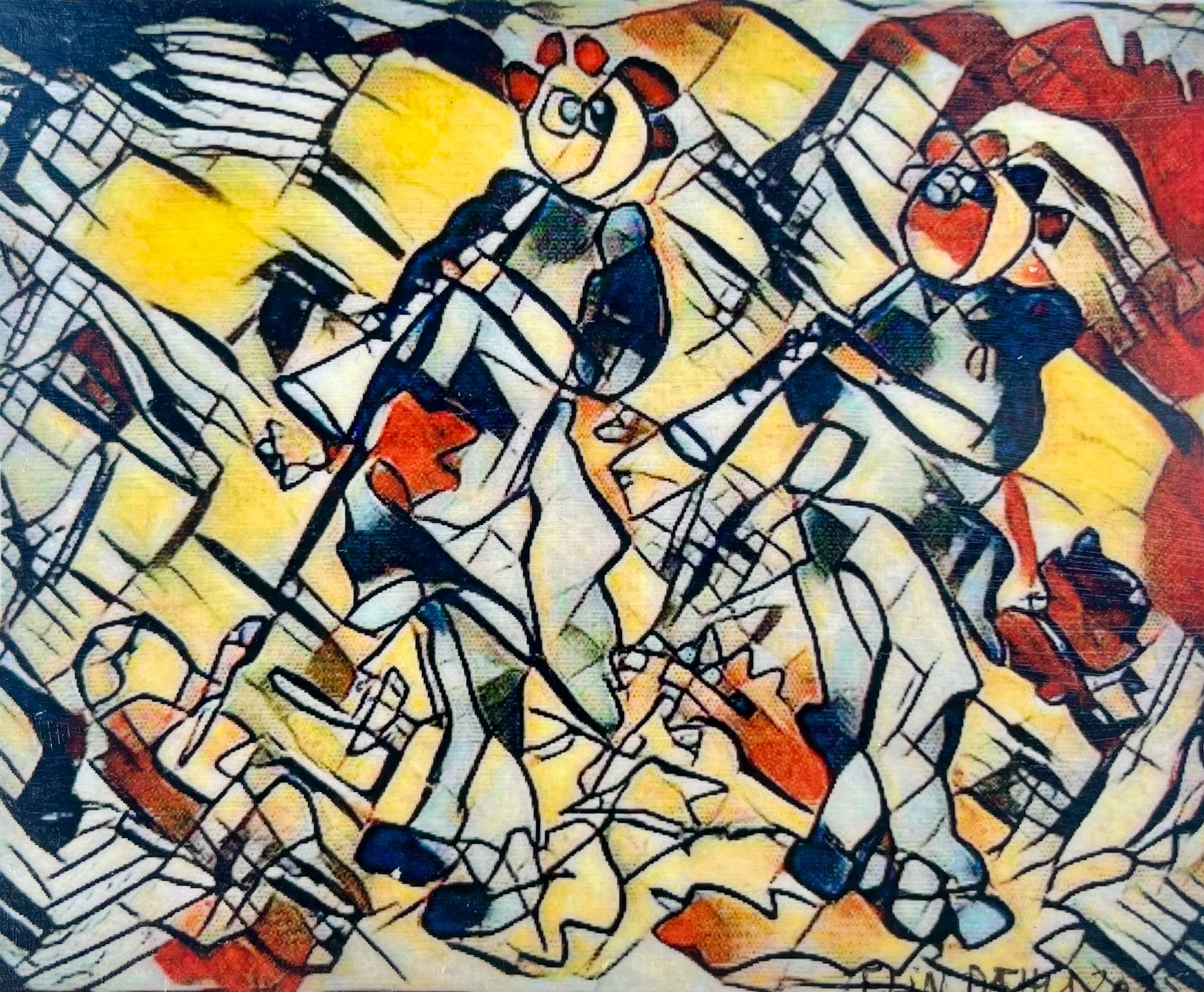 Mixed media, innrammet,