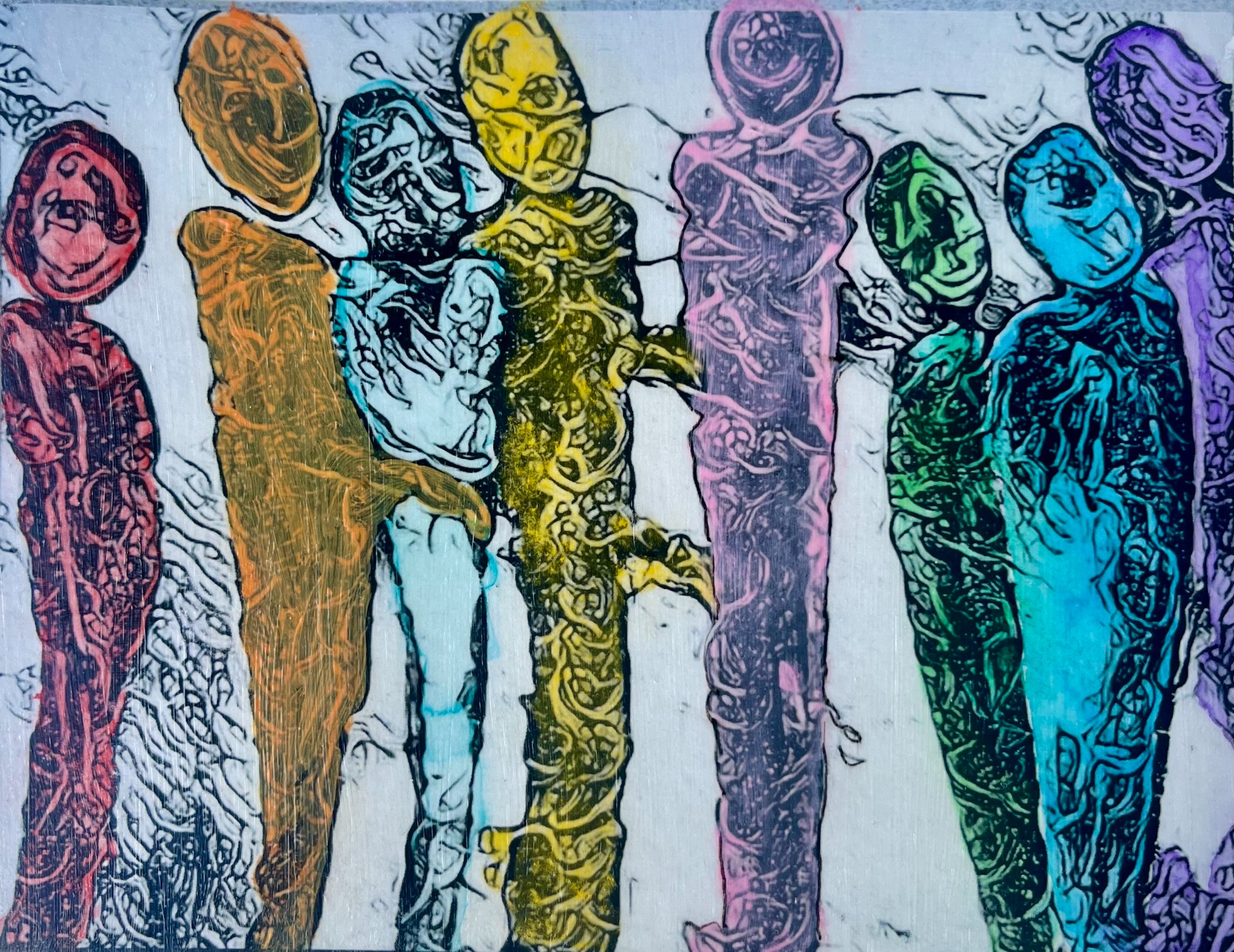 Mixed media, innrammet