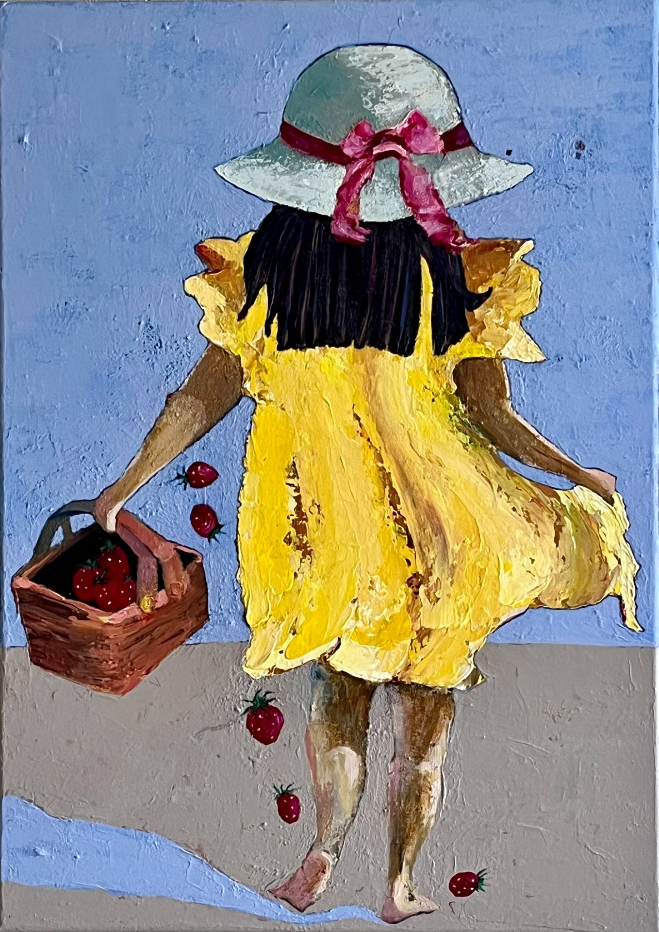 Akryl på lerret, 50x70 cm