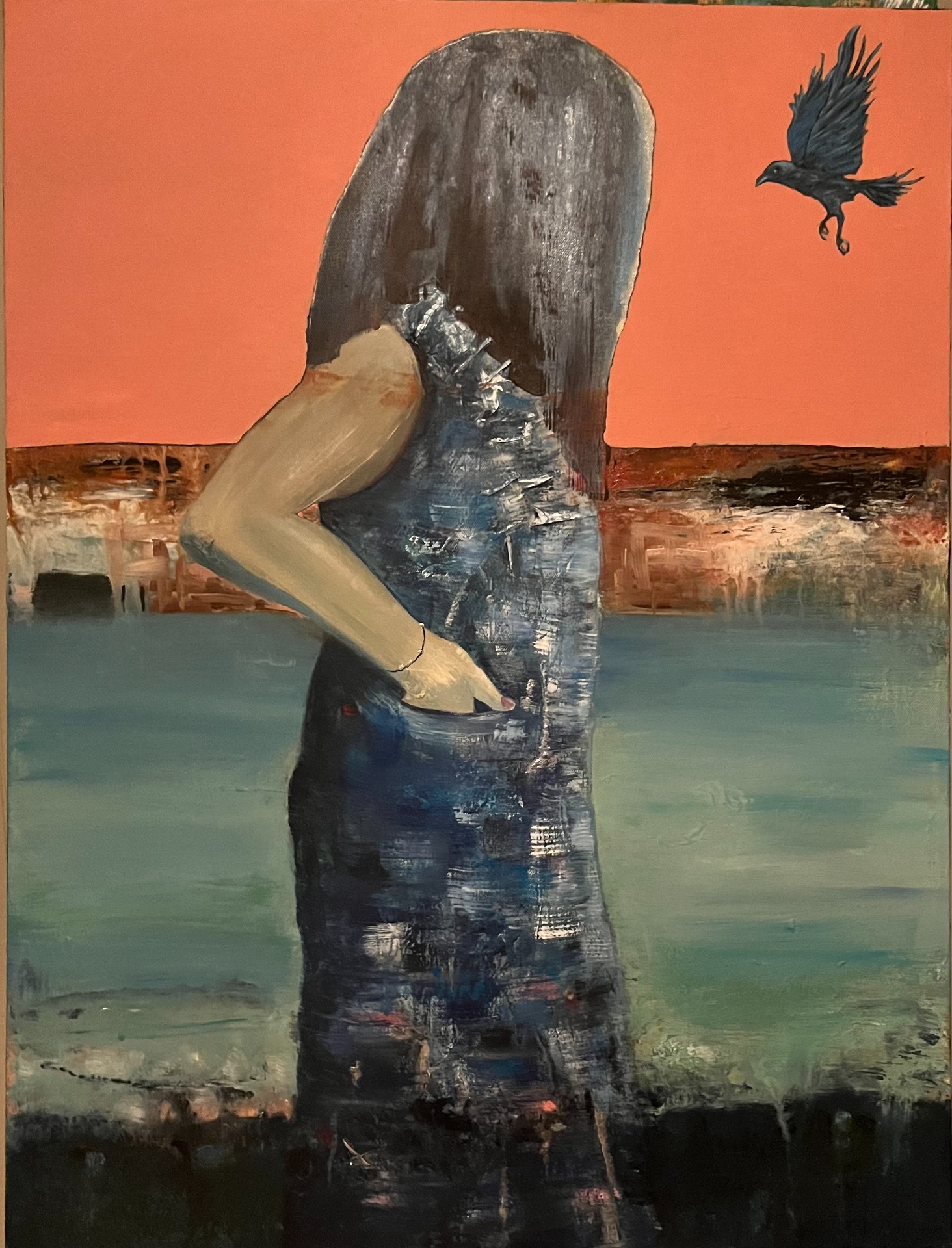 Akryl på lerret, 60x80cm