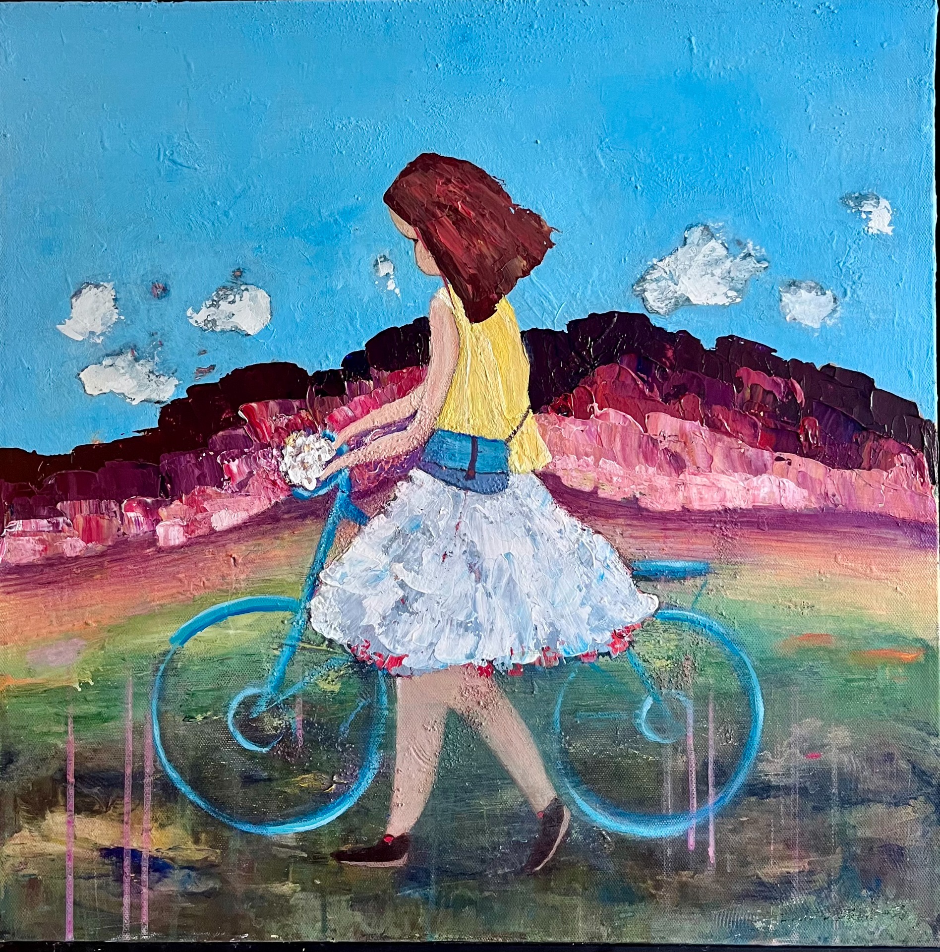 Akryl på lerret, 50x50cm