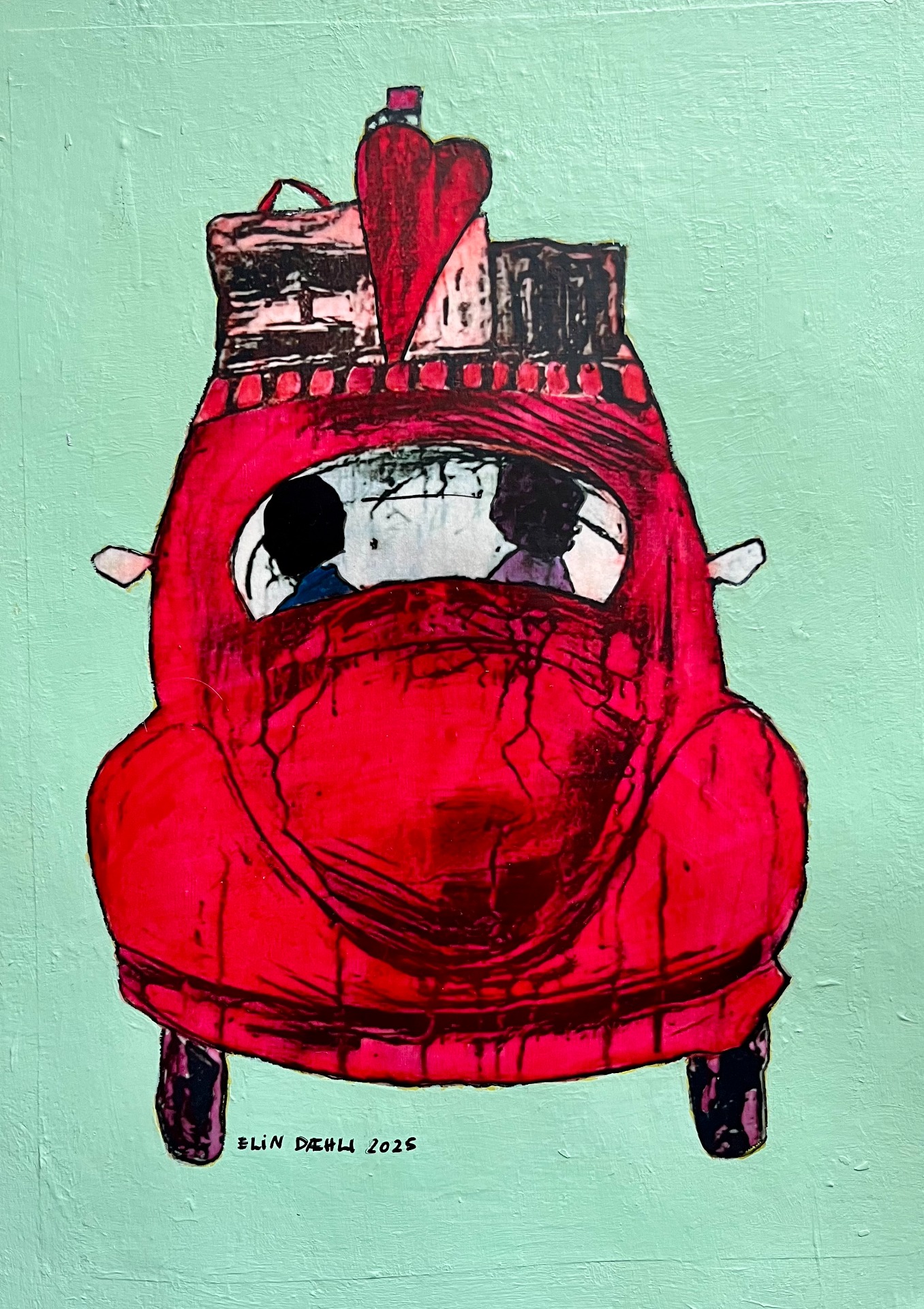 Mixed media/ akryl Solgt