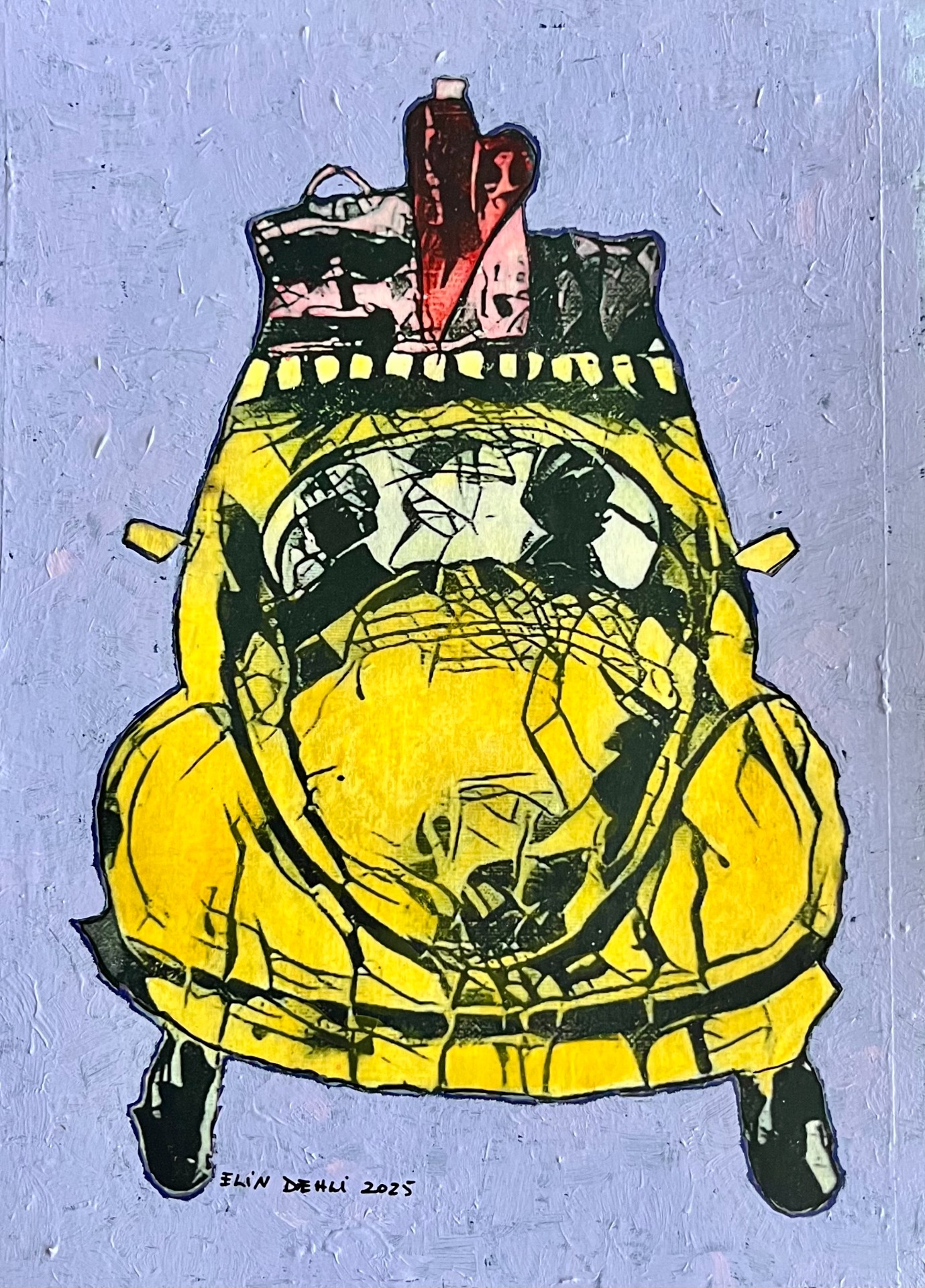 Mixed media/ akryl, Innrammet 30x40 cm, kr.1850,-