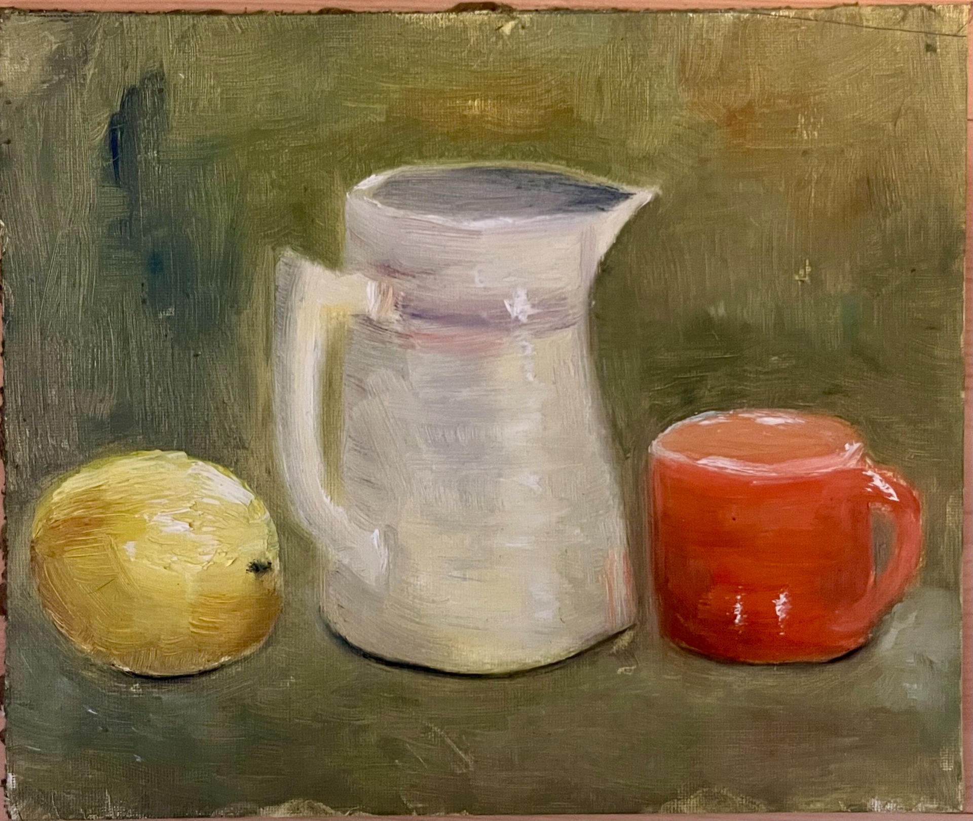 Oljemaleri "stilleben",  22x27 cm, kr. 1850,-